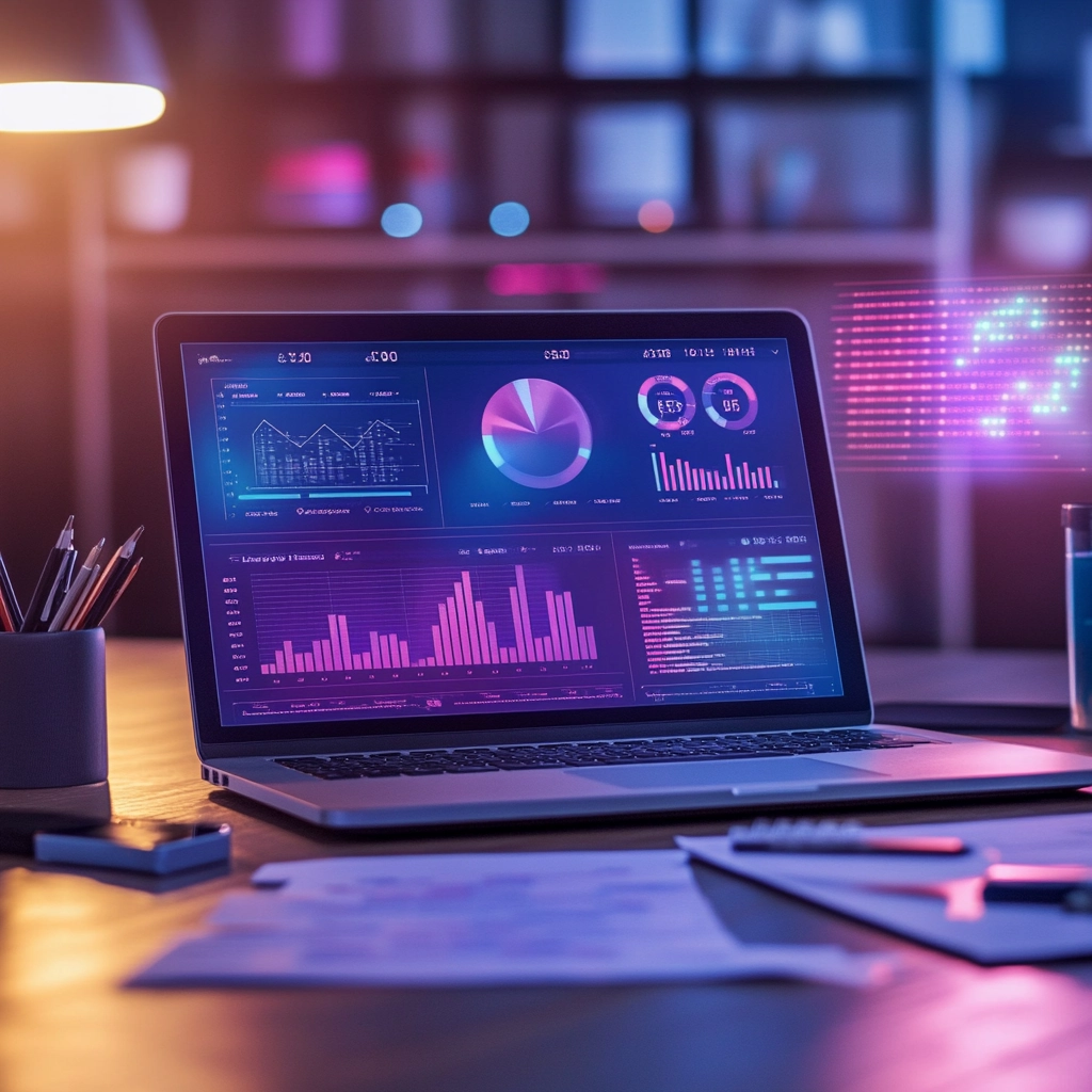 Gráficos y datos analíticos SEO